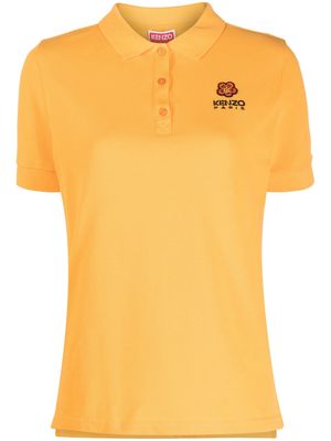 Kenzo logo-embroidered polo shirt - Orange