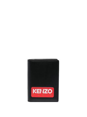 Kenzo logo-patch bi-fold wallet - Black
