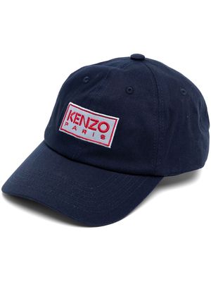 Kenzo logo patch cap - Blue