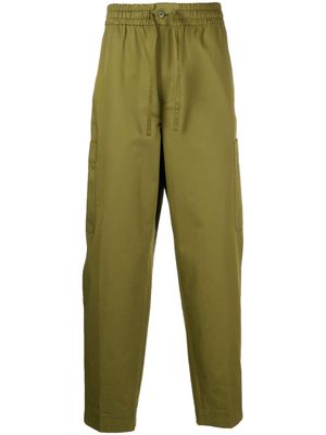 Kenzo logo-patch cargo jogging trousers - Green
