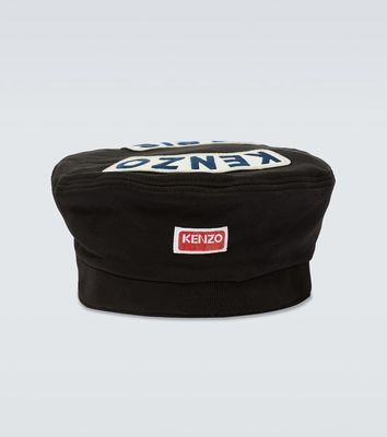 Kenzo Logo patch cotton beret