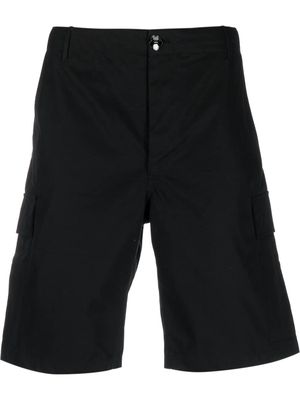 Kenzo logo-patch cotton Bermuda shorts - Black