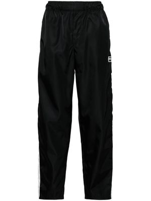 Kenzo logo-patch drawstring track pants - Black