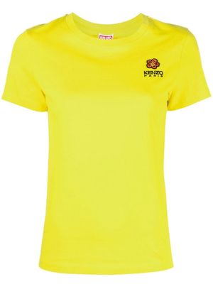 Kenzo logo-patch short-sleeve T-shirt - Yellow