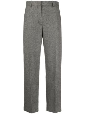Kenzo logo-patch straight trousers - Grey