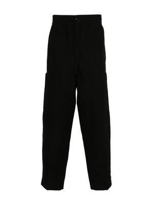 Kenzo logo-patch trousers - Black