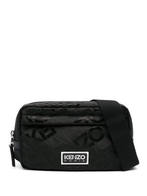 Kenzo logo-plaque belt bag - Black