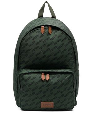 Kenzo logo-print backpack - Green