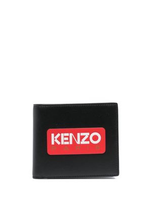 Kenzo logo-print bi-fold wallet - Black