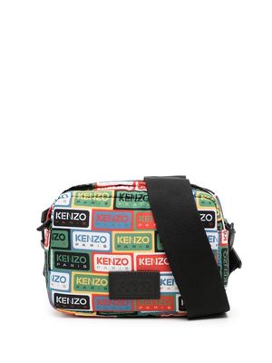 Kenzo logo-print box crossbody bag - Multicolour