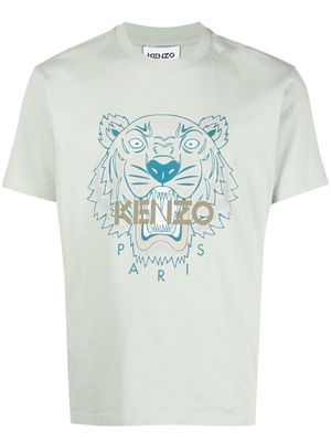 Kenzo logo-print cotton T-shirt - Green