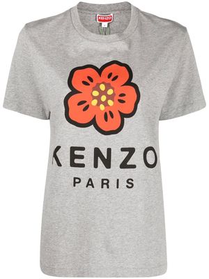 Kenzo logo-print detail T-shirt - Grey