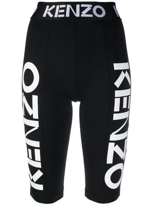 Kenzo logo-print legging-like shorts - Black