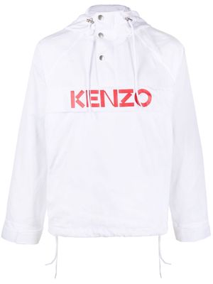Kenzo logo-print lightweight jacket - White