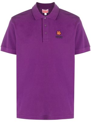 Kenzo logo-print polo shirt - Purple