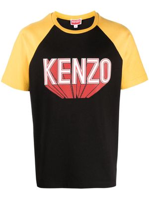 Kenzo logo-print raglan-sleeve T-shirt - Black