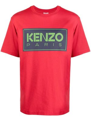 Kenzo logo-print round-neck T-shirt - Red
