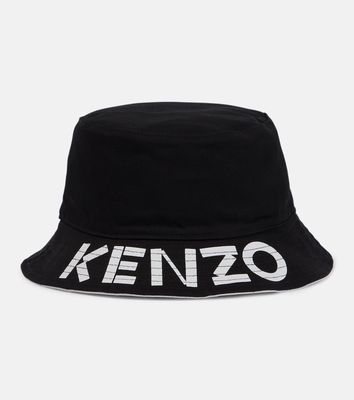 Kenzo Logo reversible cotton sun hat