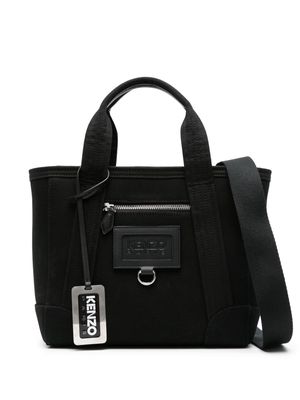 Kenzo logo-tag canvas tote bag - Black