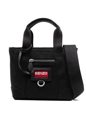 Kenzo logo-tag tote bag - Black