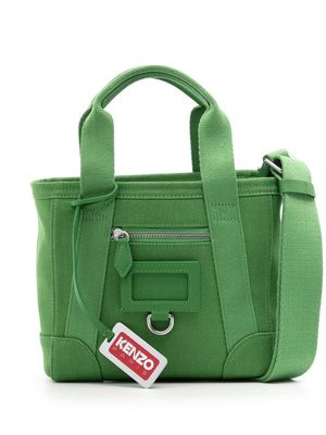 Kenzo logo-tag tote bag - Green