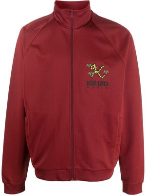 Kenzo logo zipped jacket - Red