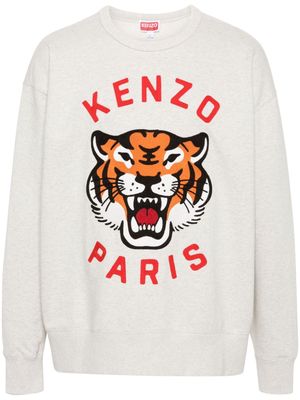 Kenzo Lucky Tiger cotton sweatshirt - Neutrals