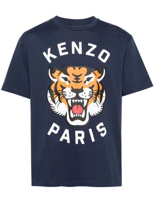 Kenzo Lucky Tiger cotton T-shirt - Blue