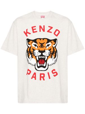 Kenzo Lucky Tiger cotton T-shirt - Grey
