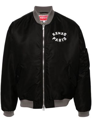 Kenzo Lucky Tiger embroidered bomber jacket - Black