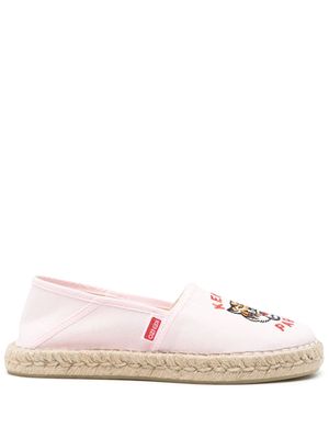 Kenzo Lucky Tiger-embroidered espadrillhes - Pink