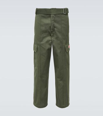 Kenzo Mid-rise cotton cargo pants