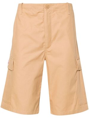 Kenzo mid-rise ripstop cargo shorts - Brown