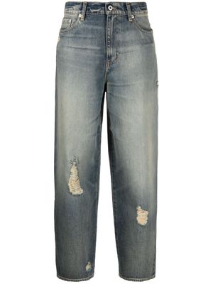 Kenzo mid-rise tapered jeans - Blue