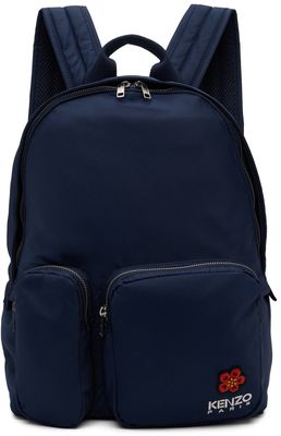 Kenzo Navy Crest Backpack