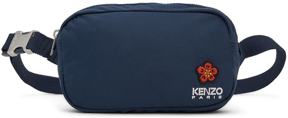 Kenzo Navy Crest Messenger Bag