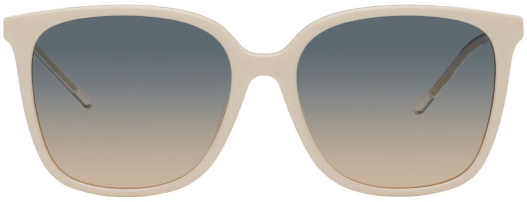 Kenzo Off-White Square Sunglasses