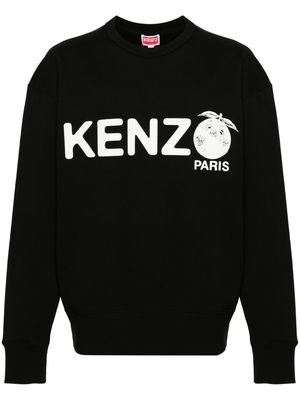 Kenzo Oramge cotton sweatshirt - Black
