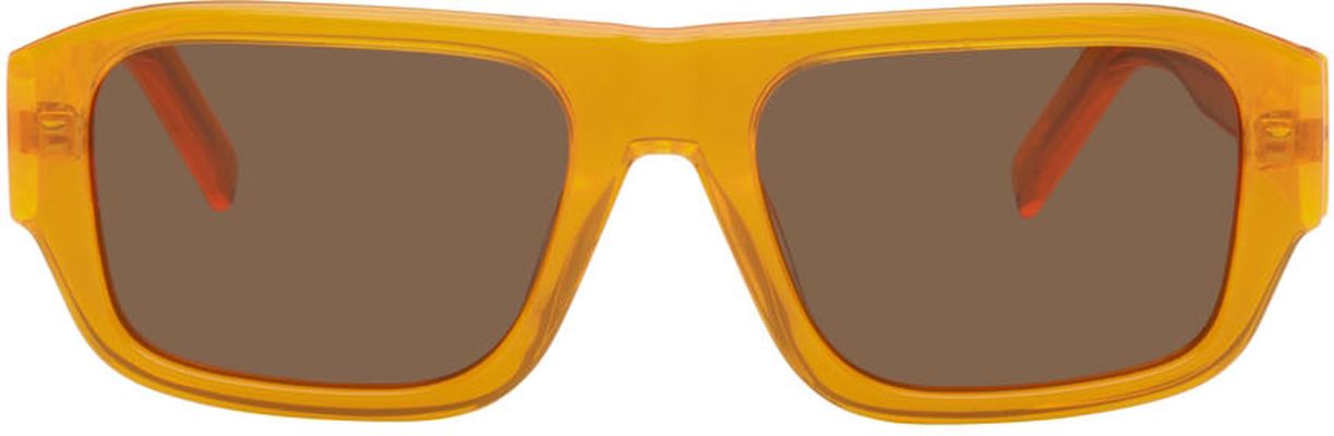 Kenzo Orange Rectangular Sunglasses