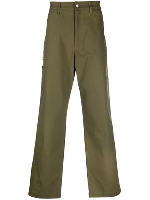 Kenzo panelled chino trousers - Green