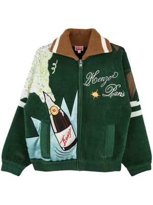 Kenzo Party logo-embroidered bomber jacket - Green