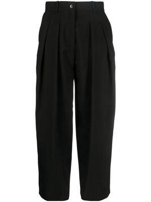 Kenzo pleat-detail cropped trousers - Black