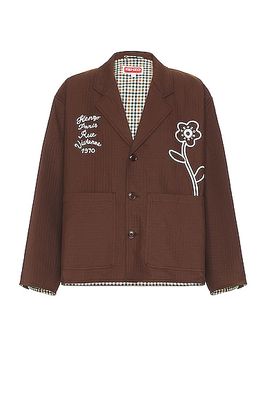 Kenzo Rue Vivienne 1970 Workwear Jacket in Brown
