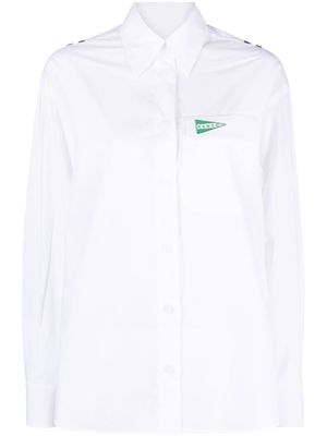 Kenzo Sailor embroidered cotton shirt - White