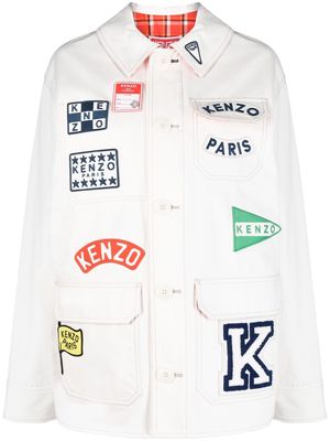 Kenzo Sailor logo-appliqué jacket - White