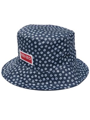 Kenzo Sakura flower-print bucket hat - Blue