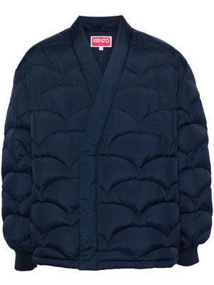 Kenzo Seigaiha padded jacket - Blue