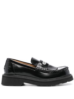 Kenzo Smile leather loafers - Black