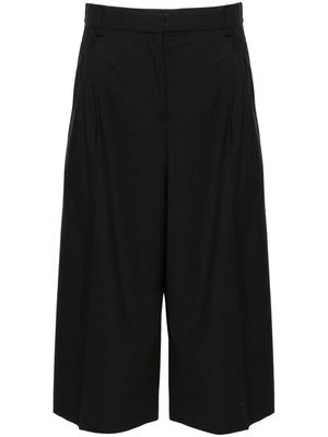 Kenzo Solid high-waist cropped trousers - Black