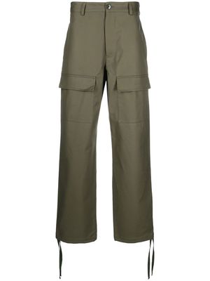 Kenzo straight-leg cargo trousers - Green